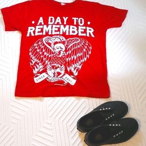 ✨ a day to remember/adtr band shirt • logo ❤️‍🩹